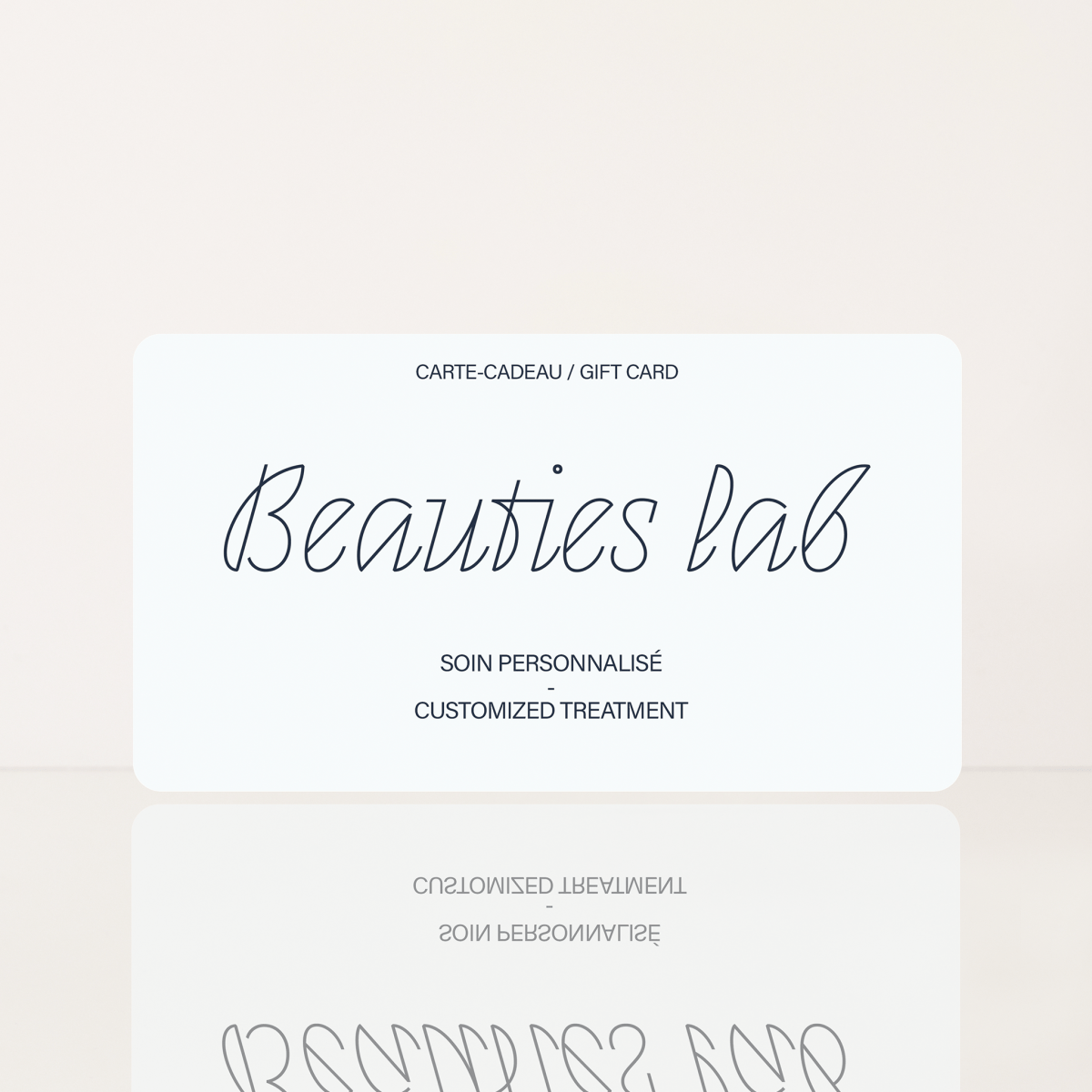 Digital Gift Card: Customized Treatment - Beauties Lab - Beauties Lab