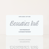 Digital Gift Card: Customized Treatment - Beauties Lab - Beauties Lab