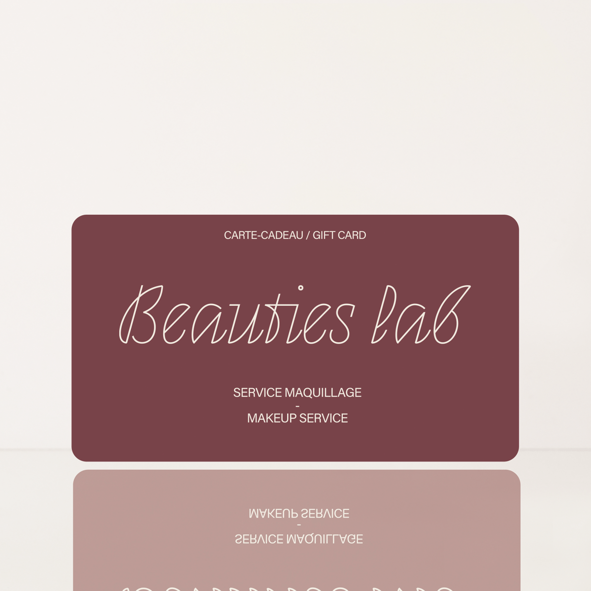 Digital Gift Card: Makeup Service - Beauties Lab - Beauties Lab