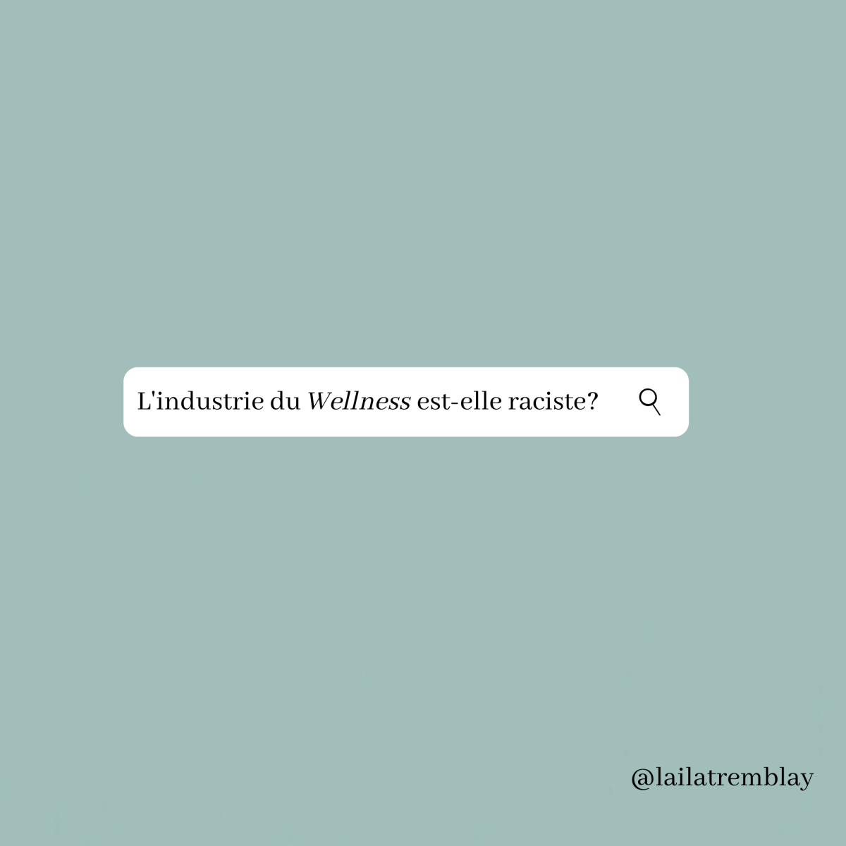 Le racisme et le Wellness - Beauties Lab