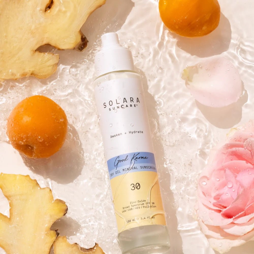 Good Karma Dry Oil Mineral Sunscreen SPF 30 - Solara Suncare - Beauties Lab