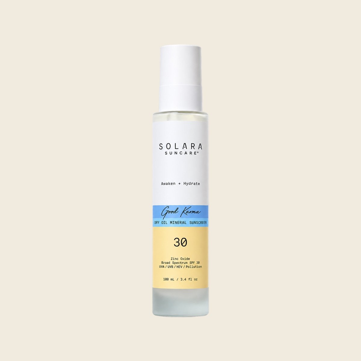 Good Karma Dry Oil Mineral Sunscreen SPF 30 - Solara Suncare - Beauties Lab