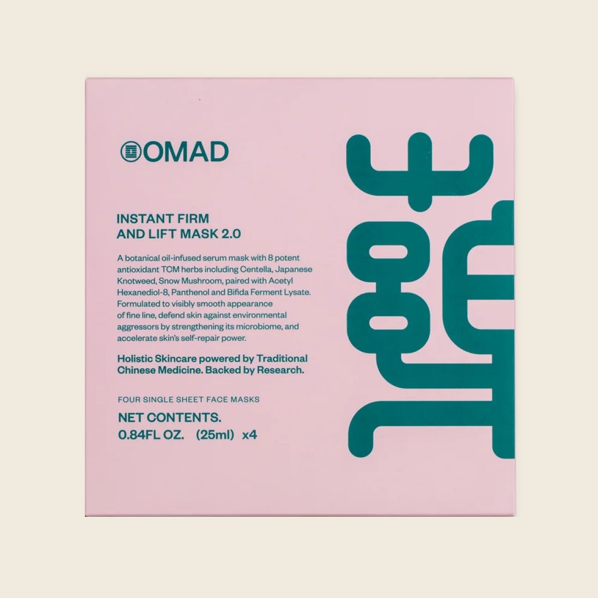 Instant Firm and Lift Sheet Mask 2.0 - OMAD - Beauties Lab