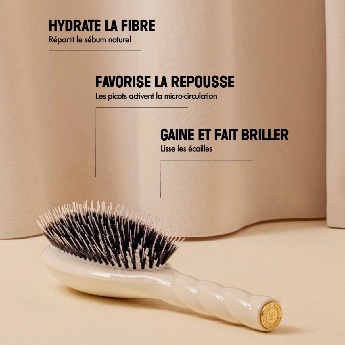 N.02 The Essential Detangling & Care Brush - La Bonne Brosse - Beauties Lab