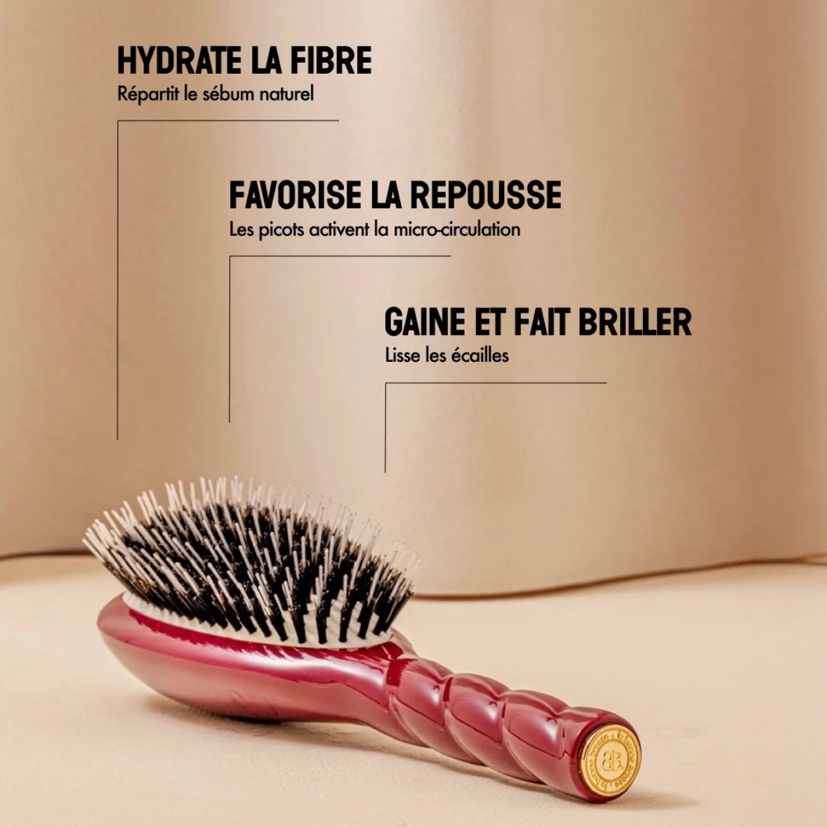 N.02 The Essential Detangling & Care Brush - La Bonne Brosse - Beauties Lab