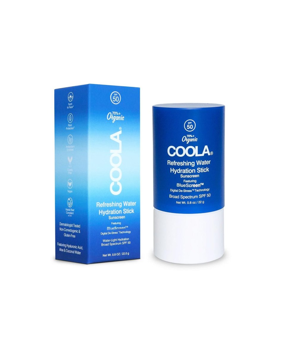Refreshing Water Hydration Stick Organic Face Sunscreen SPF 50 - Coola - Beauties Lab