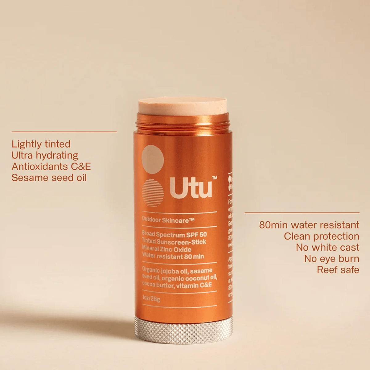 SPF50 Sunscreen Stick - UTU Suncare - Beauties Lab