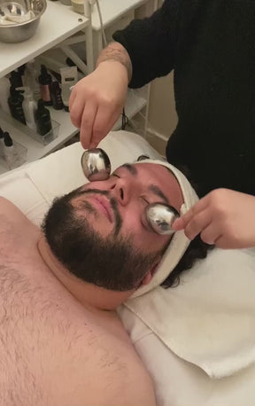 Globes rafraîchissants pour le visage