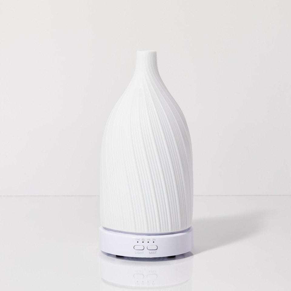 Ceramic Essential Oil Diffuser - Fern & Petal - Beauties Lab